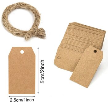 100Pcs Mini Hang Tags Blanco Kraftpapier Kaarten Labels Diy Zwart Wit Bags Tag Handgemaakte Ambachten Wikkelen Levert prijs Label 2