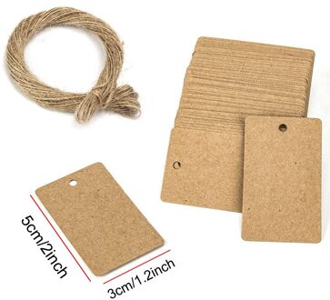 100Pcs Mini Hang Tags Blanco Kraftpapier Kaarten Labels Diy Zwart Wit Bags Tag Handgemaakte Ambachten Wikkelen Levert prijs Label 3