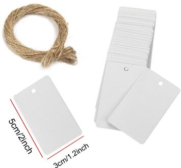 100Pcs Mini Hang Tags Blanco Kraftpapier Kaarten Labels Diy Zwart Wit Bags Tag Handgemaakte Ambachten Wikkelen Levert prijs Label 4