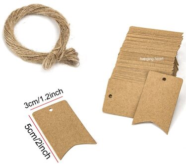 100Pcs Mini Hang Tags Blanco Kraftpapier Kaarten Labels Diy Zwart Wit Bags Tag Handgemaakte Ambachten Wikkelen Levert prijs Label