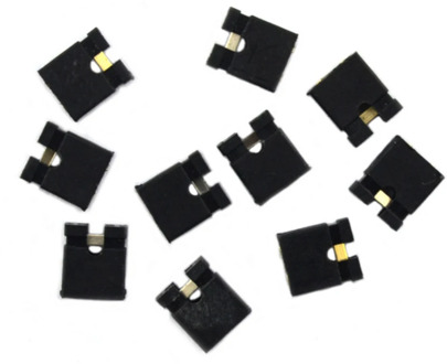 100pcs Mini Micro Jumper Cap For 2.54mm Header (shunts) Short Circuit Block Jumper