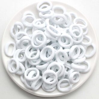 100Pcs Mix Kleur Meisjes Kleurrijke Elastische Haar Touw Paardenstaart Houders Accessoires Meisje Vrouwen Elastiekjes Voor Kinderen Kids 2