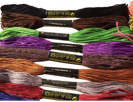 100Pcs Mix Kleuren Dmc Katoenen Draad Borduurgaren Floss Naaien Strengen Craft Breien Spiraea Diy Naaien Gereedschap Accessoires