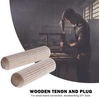 100Pcs Multi-Functionele Houten Pluggen Kast Lade Ronde Gecanneleerd Hout Craft Pins Praktische Classic Kurk Hengels Set B