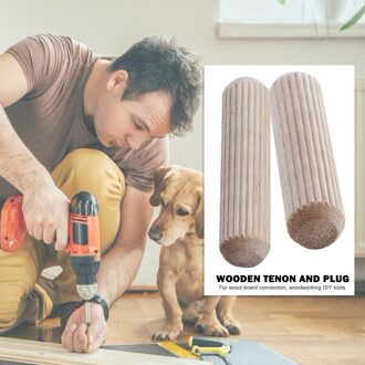 100Pcs Multi-Functionele Houten Pluggen Kast Lade Ronde Gecanneleerd Hout Craft Pins Praktische Classic Kurk Hengels Set Craft pins B