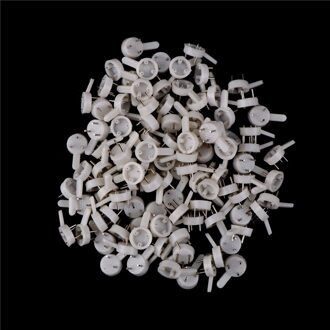 100Pcs Naadloze Naald Nail Plastic Hard Fotolijst Thuis Decoratieve Haken Wall Mount Foto Foto Klok Frame Haak Hanger