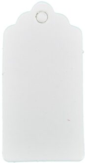 100Pcs Naaimachine Kraftpapier Tag Verpakking Hang Tags Wedding Birthday Party Candy Dozen Prijs Tags Kleding Kledingstuk Tags wit