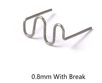 100Pcs Nietmachine Plastic Reparatie Standaard Pre Cut Wave Nietjes Bumper Carrosserie Reparaties 0.8Mm Wave Nietjes Rvs groot golf