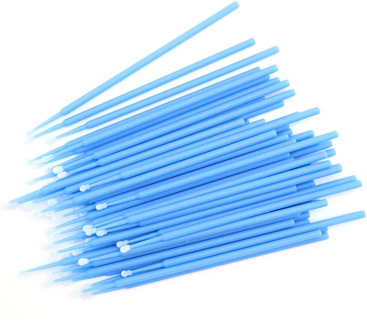 100pcs/pack Durable Micro Disposable Eyelash Extension Makeup Brushes Individual Applicators Mascara Removing Tools Cotton Swabs