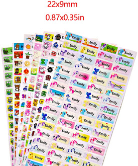100Pcs Personal Name Stickers Waterproof Cute Custom children stickers For Daycare Scrapbook School Scrapbooking stickers