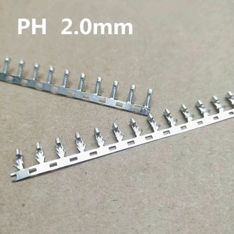 100PCS PH2.0 2.0mm Connector Reed Cold Head Metal Jumper Wire Cable Terminal For Housing PH 2.0 Female Terminal