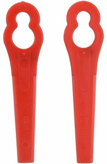100Pcs Plastic Gras Trimmer Vervanging Messen Grasmaaier Accessoire Voor Tuin Lange Maaier Plastic Lange Blade #30 rood