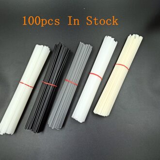 100Pcs Plastic Lassen Staven Bumper Reparatie Abs/Pp/Pvc/Pe Lassen Sticks Lassen Solderen Supplies 20cm 100stk zwart paars