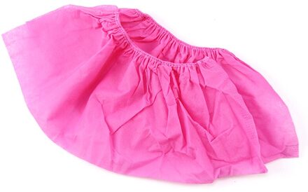 100Pcs Plastic Waterdicht Wegwerp Schoen Covers Regenachtige Dag Tapijt Floor Protector Dikke Reiniging Schoen Cover Blauw Overschoenen roze