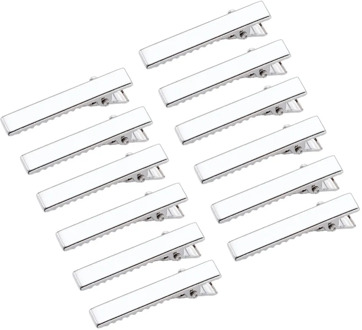 100pcs Platinum Iron Flat Alligator Hair Clip Findings DIY Hair Accessories Making 34mm 46mm 57mm 77mm
