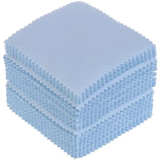 100Pcs Polish Reinigen Polijsten Doek Voor Zilver Goud Metalen Vegen Doek Houden Sieraden Shining Gereedschap Sieraden Gereedschap 8x8cm Blauw