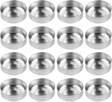 100Pcs Prachtige Aluminium Praktische Kaars Containers Thee Licht Tins Theelichtje Cups Kaars Mal Voor Decoratie Kaars