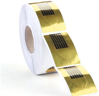 100Pcs Professionele Franse Nail Form Tips Nail Art Form Acryl Tip Gel Nagels Sticker Uitbreiding Krul Vorm Voor Nail polish Gids