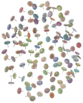 100Pcs Punaise Punaise Decoratieve Diy Tool Voor School Home Office Muur Kaarten Foto 'S Bulletin Board