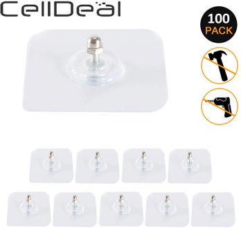 100pcs Punch-free Non-marking Screw Stickers Wall Picture Hook Invisible Traceless Hardwall Drywall Picture Hanging Kit Hanging