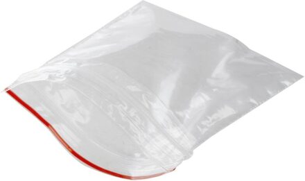 100Pcs Rits Sluiting Lock Rits Poly Clear Zakken Plastic Zip