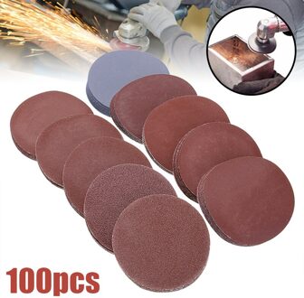 100Pcs Ronde Schuurpapier 75Mm 3 "Schuurschijven Slijpen Pads Lakens Voor Algemene Polijsten