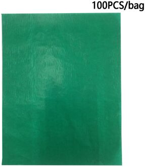 100Pcs Schilderen A4 Herbruikbare Multifunctionele Diy Handgemaakte Doek Thuis Kantoor Stof Tekening Een Side Kleurrijke Carbon Papier Ambachtelijke groen