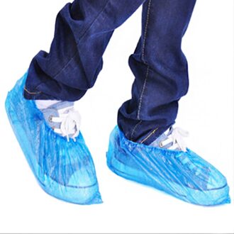 100Pcs Schoenen Cover Case Wegwerp Plastic Anti Droplet Dust Regen Overschoenen Wegwerp Waterdichte Thuis Schoen Cover Pouch