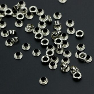 100Pcs Scrapbook Oogjes Ronde Binnenste Gat 5Mm Metalen Oogjes Voor Scrapbooking Embelishment Kledingstuk Kleding Naaien