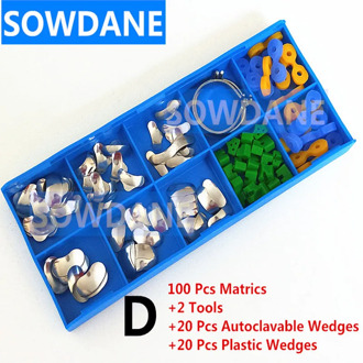 100Pcs/Set Dental Orthodontic Sectional Contoured Matrice Matrix Ring Delta Wedge Teeth Whitening Oral Health Care