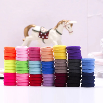 100pcs/Set Girls Colorful Nylon Small Elastic Hair Bands Children Ponytail Holder Scrunchie Headband Kids Hair Accessories