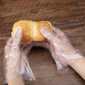 100PCS/Set Kitchen Food Gloves Disposable Gloves For Restaurant BBQ Eco-Friendly Food Gloves Fruit Vegetable Gloves
