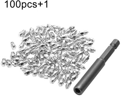 100Pcs Sneeuw Kettingen Band Spikes Studs 4X9Mm Winter Wiel Lugs Auto Banden Studs Schroef Band Sneeuw kettingen Studs Met Tool Kit