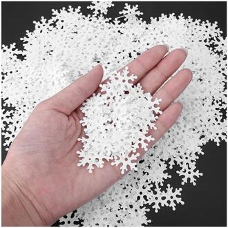 100Pcs Sneeuwvlok Confetti niet-geweven Stof Sneeuwvlok Tafel Decor Kerst Winter Ornamenten Feestartikelen Party Props