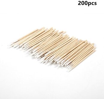100Pcs Spitse Kop Wattenstaafje Gezondheid Beauty Make-Up Cosmetica Oor Nagel Schoon Wattenstaafje Abacterial Verwijdering Dentals Accessoires 200stk