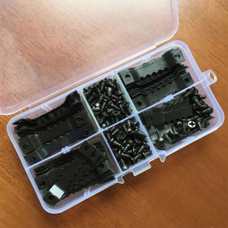 100pcs Stable Double Hole Metal Home Hanger Hanging Decorative Saw Tooth With Screws Hook Set Multi Functional Tools Photo Frame