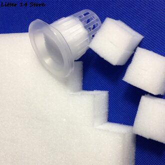 100Pcs Teelt Zaailingen Groenten Plantenkwekerij Sponzen Smetteloos Hydrocultuur Spons Thuis Tuin