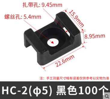 100Pcs Tie Bevestiging Zetel Tie Bevestiging Plaat Tie Bevestiging Apparaat Tie Bevestiging Apparaat Tie Bevestiging Apparaat Retainer Harnas HC-1-3