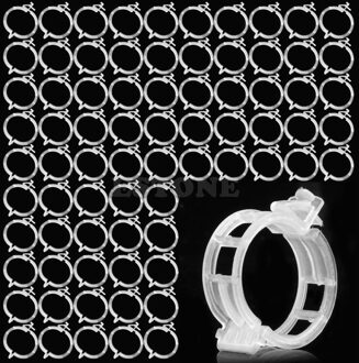 100Pcs Tomaat Veggie Tuin Plant Ondersteuning Clips Voor Latwerk Twine Kas G8TB