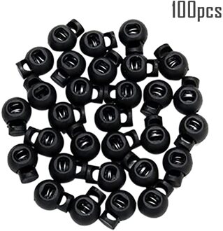 100Pcs Touw Koord Lock Plastic Stopper Cord End Toggle Clip Gesp Koortjes Elastische Koord Richter Masker Elastische Gesp Diy