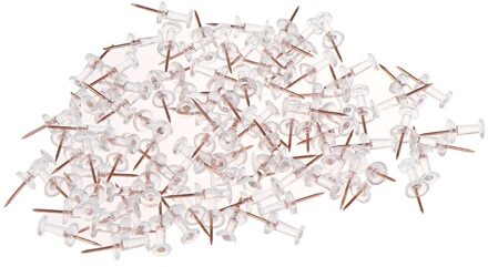 100Pcs Transparant Rose Gold Push Pins Thumb Punaise Board Pins Tekening Foto Muur Studs Kantoor Schoolbenodigdheden