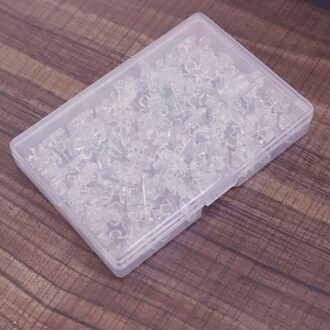 100Pcs Transparante Push Pins Bloemvorm Punaise Board Pins Tekening Foto Muur Studs Kantoor Schoolbenodigdheden