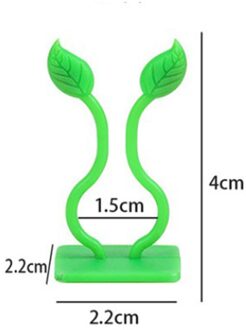 100Pcs Tuin Groente Plant Ondersteuning Binding Clip Wijnstok Klimmen Muur Fixer Non-marking Zelfklevende Haak organiseren Wijnstok # M 100stk