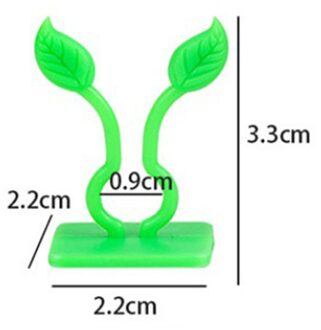 100Pcs Tuin Groente Plant Ondersteuning Binding Clip Wijnstok Klimmen Muur Fixer Non-marking Zelfklevende Haak organiseren Wijnstok # S 100stk