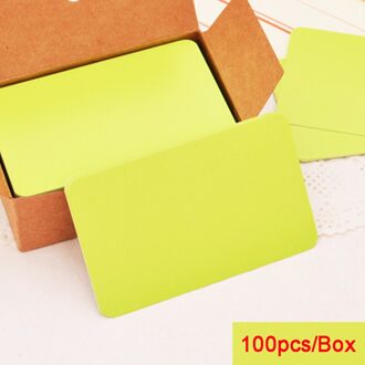 100Pcs Vellen Zelfklevende Memo Pad Sticky Notes Bookmark Marker Memo Sticker Papier Bericht Card Student Kantoorbenodigdheden geel 100stk