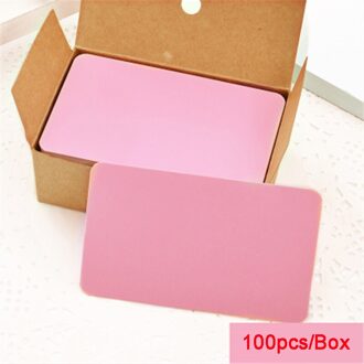 100Pcs Vellen Zelfklevende Memo Pad Sticky Notes Bookmark Marker Memo Sticker Papier Bericht Card Student Kantoorbenodigdheden roze 100stk