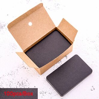 100Pcs Vellen Zelfklevende Memo Pad Sticky Notes Bookmark Marker Memo Sticker Papier Bericht Card Student Kantoorbenodigdheden zwart 100stk