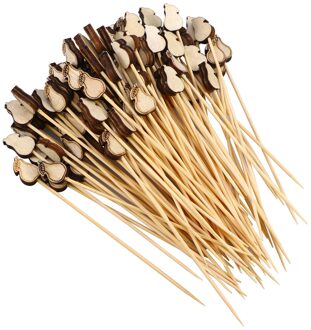 100pcs Voedsel Picks Drank Voorgerecht Cocktail Picks Tandenstokers voor Verjaardag