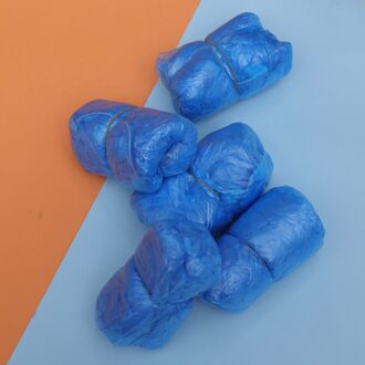 100Pcs Waterdicht Wegwerp Overschoenen Tapijtreiniging Overschoenen (Blauw)