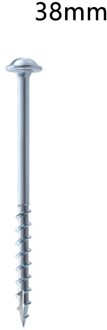 100Pcs Weerbestendig Zelftappende Houtbewerking Voor Jig Fastener Bevestiging Hardware Hoge Sterkte Meubels Pocket Gat Schroef Geneigd A 38mm